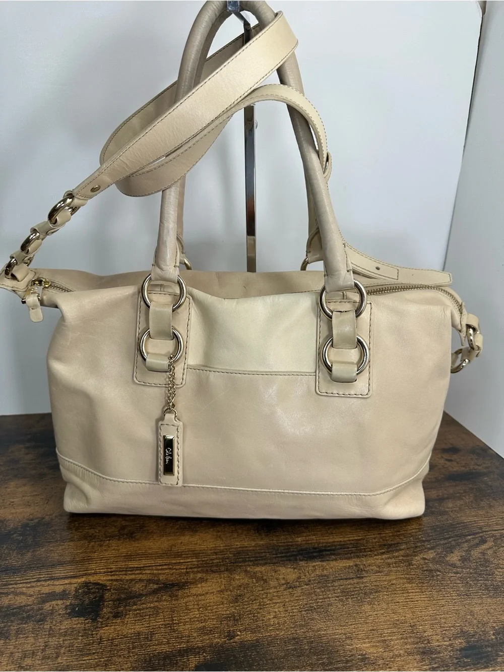 Cole Haan cream leather